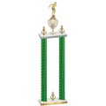 Double Green Carbon Fiber Victory Tennis Trophy