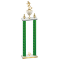 Double Green Carbon Fiber Second Place Football Trophy