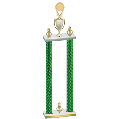 Double Green Carbon Fiber Victory Insert Trophy