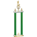 Double Green Carbon Fiber Fourth Place Hockey Trophy
