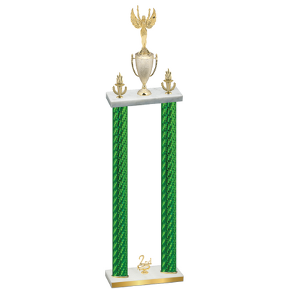 Double Green Carbon Fiber Second Place Victory Trophy