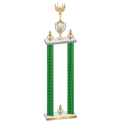 Double Green Carbon Fiber Victory Victory Trophy