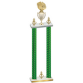 Double Green Carbon Fiber Victory Basketball Trophy