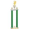 Double Green Carbon Fiber Second Place Pickleball Trophy