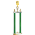 Double Green Carbon Fiber First Place Pickleball Trophy