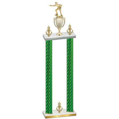 Double Green Carbon Fiber Victory Shooter Trophy