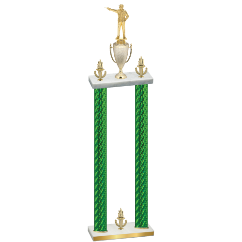 Double Green Carbon Fiber Victory Shooter Trophy