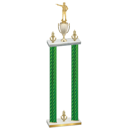 Double Green Carbon Fiber Victory Shooter Trophy