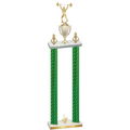 Double Green Carbon Fiber First Place Weights Trophy
