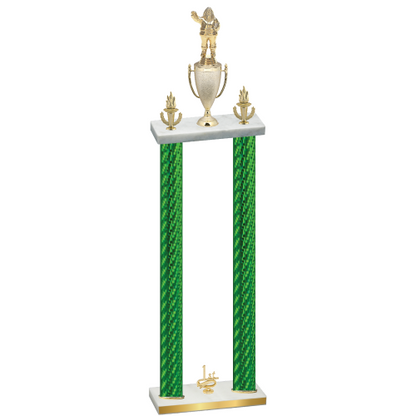 Double Green Carbon Fiber First Place Holiday Trophy