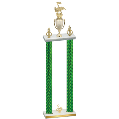 Double Green Carbon Fiber Second Place Music Trophy