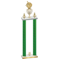 Double Green Carbon Fiber Year Baseball Trophy