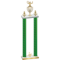 Double Green Carbon Fiber Second Place Academics Trophy
