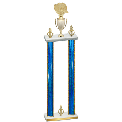 Double Blue Glacier Victory Running Trophy