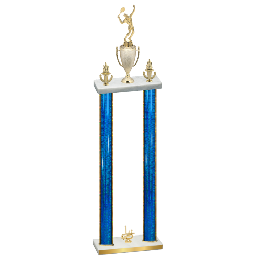 Double Blue Glacier First Place Tennis Trophy
