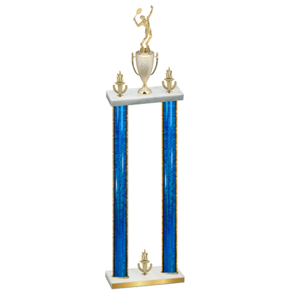 Double Blue Glacier Victory Tennis Trophy