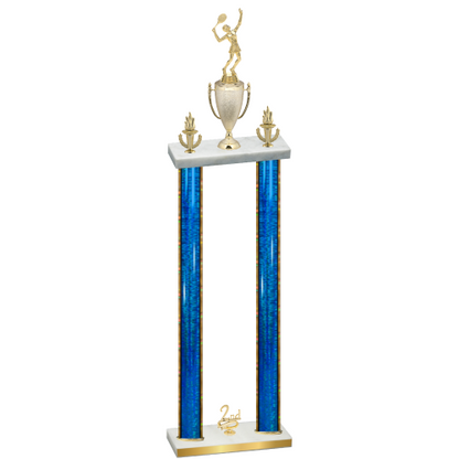 Double Blue Glacier Second Place Tennis Trophy