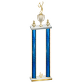 Double Blue Glacier Fourth Place Tennis Trophy