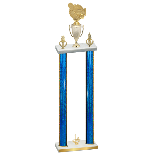 Double Blue Glacier First Place Tennis Trophy