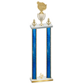 Double Blue Glacier Fourth Place Tennis Trophy