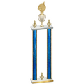 Double Blue Glacier Victory Volleyball Trophy