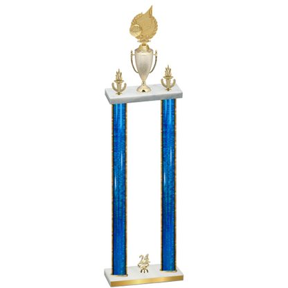 Double Blue Glacier Year Volleyball Trophy