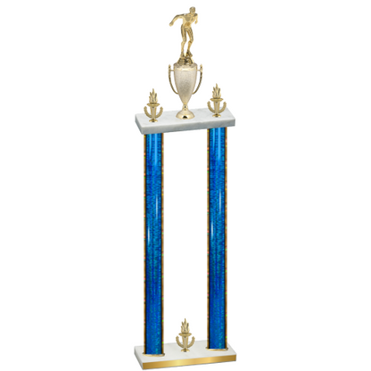 Double Blue Glacier Victory Swimming Trophy