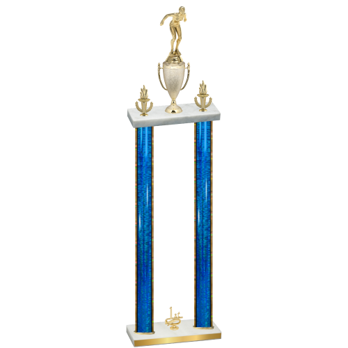 Double Blue Glacier First Place Tennis Trophy