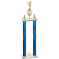 Double Blue Glacier Fourth Place Tennis Trophy