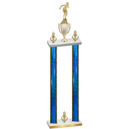 Double Blue Glacier Victory Tennis Trophy