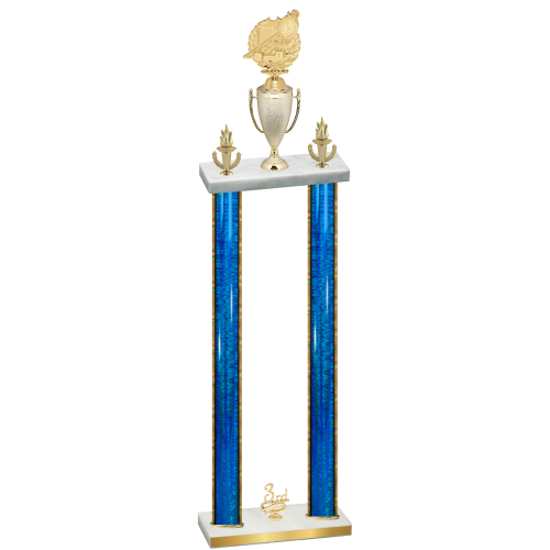 Double Blue Glacier Third Place Swimming Trophy