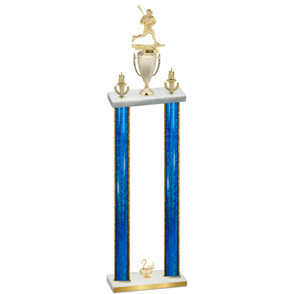 Double Blue Glacier Second Place Lacrosse Trophy