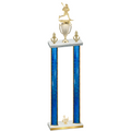 Double Blue Glacier Third Place Lacrosse Trophy