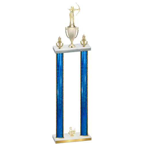 Double Blue Glacier Third Place Archery Trophy