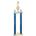 Double Blue Glacier Third Place Majorette Trophy