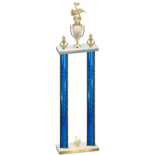 Double Blue Glacier First Place Music Trophy