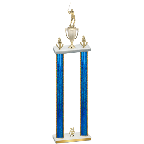 Double Blue Glacier Year Golf Trophy