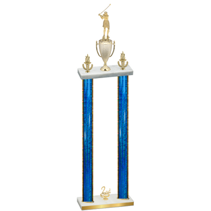 Double Blue Glacier Second Place Golf Trophy