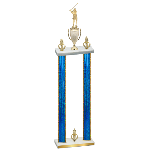Double Blue Glacier Victory Golf Trophy