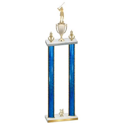 Double Blue Glacier Year Golf Trophy