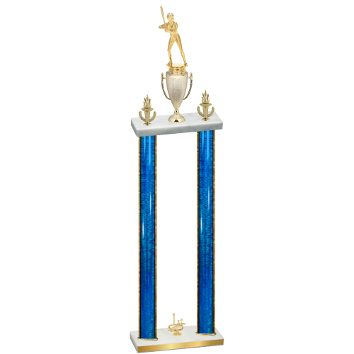 Double Blue Glacier First Place Softball Trophy