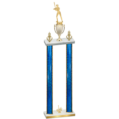 Double Blue Glacier First Place Softball Trophy