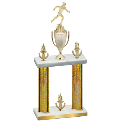 Double Gold Glacier Victory Running Trophy
