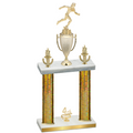 Double Gold Glacier Fourth Place Running Trophy
