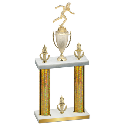Double Gold Glacier Victory Running Trophy