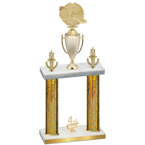 Double Gold Glacier Fourth Place Running Trophy