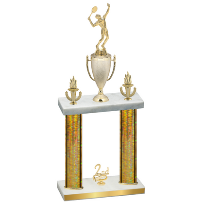 Double Gold Glacier Second Place Tennis Trophy