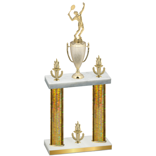 Double Gold Glacier Victory Tennis Trophy