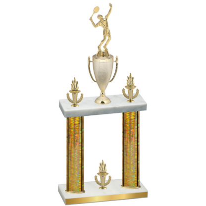 Double Gold Glacier Victory Tennis Trophy