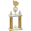 Double Gold Glacier Second Place Tennis Trophy